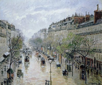 Boulevard Montmartre, 1897 von Camille Jacob Pissarro